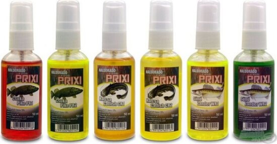 Haldorádó PRIXI ragadozó aroma spray - MIX-6/6 íz egy dobozban