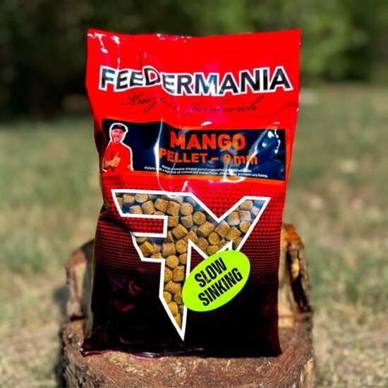 Feedermánia Slow Sinking Pellet 9mm - Mango
