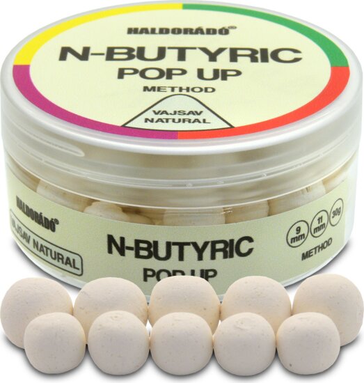 Haldorádó N-Butyric Pop Up Method 9, 11mm - Vajsav Natural