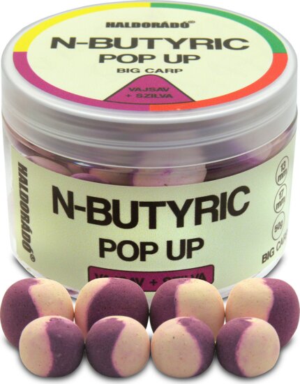 Haldorádó N-Butyric Pop Up Big Carp 13, 17mm - Vajsav + Szilva