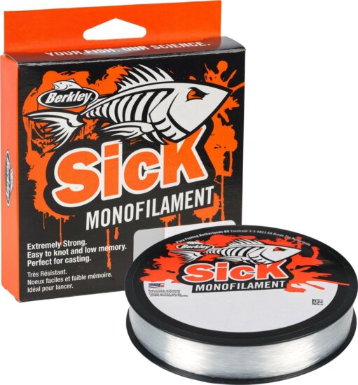 Berkley Sick 300m | 330yd, 0,30mm, 7kg | 15,5lb , Clear pergető monofil zsinór