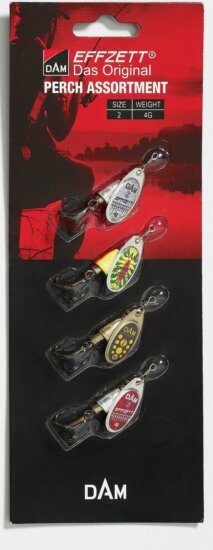 DAM EFFZETT ASSORTMENT 3 Darab SPINNER 5 12G S PIKE körforgó villantó szett