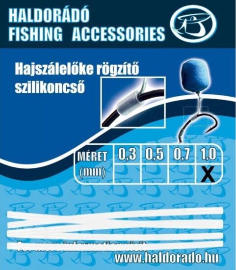 Haldorádó Hajszálelőke rögzítő szilikoncső 0,5mm