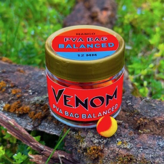 Feedermánia Venom PVA Bag Balanced Boilies - Mango 12mm