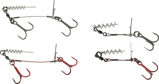 Savage Gear CARBON49 CORKSCREW STINGER 1 23KG 2 Darab gumihal szerelvény