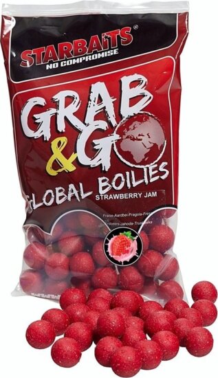 Starbaits Boilies Global Strawberry Jam 800g 14mm