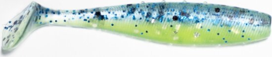 Reiva Flat Minnow Shad by Jadabo 5 cm Blue-Lime