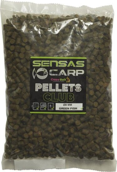 Sensas Pellet Club Green Fish 800g 8mm