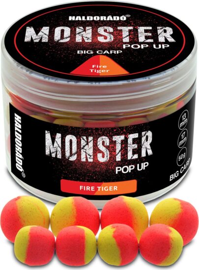 Haldorádó MONSTER Pop Up Big Carp 13, 17 mm - Fire Tiger