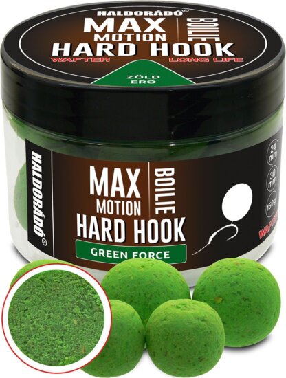 Haldorádó MAX MOTION Boilie Hard Hook Wafter 24, 30 mm - Green Force