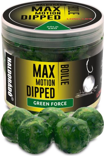 Haldorádó MAX MOTION Boilie Dipped 20 mm - Green Force