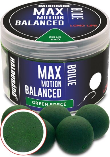 Haldorádó MAX MOTION Boilie Balanced 20 mm - Green Force