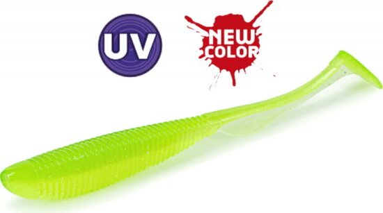 Molix RA Shad 3.8" / #470 - UV Citrus gumihal