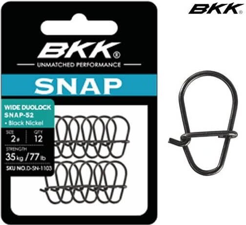 BKK Wide Duolock Snap-52 (Black Nickel) 1#