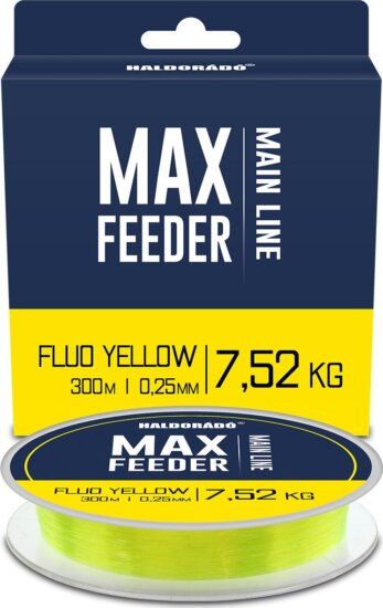 Haldorádó MAX Feeder Fluo Yellow zsinór 0,25mm / 300m - 7,52 kg