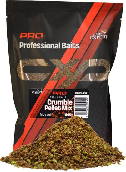 Carp Expert Pro Groundbait Crumble Pellet Mix 800g Mussel