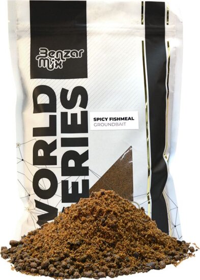 Benzár Mix World Series Groundbait Spicy Fishmeal 800g
