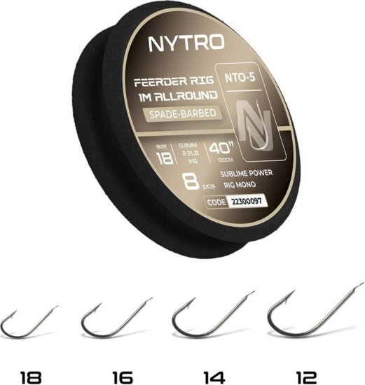 Nytro Nto5 Feeder Allround Előkötött Szakállas Előke 100 Cm 18/0,11mm