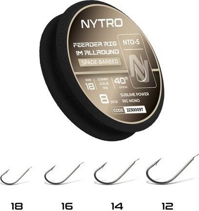Nytro Nto5 Feeder Allround Előkötött Szakállas Előke 100 Cm 16/0,11mm