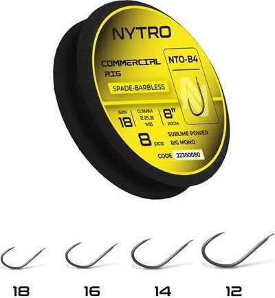 Nytro Nto4 Commercial Előkötött Szakáll Nélüli Előke 20 Cm 14/0,13mm