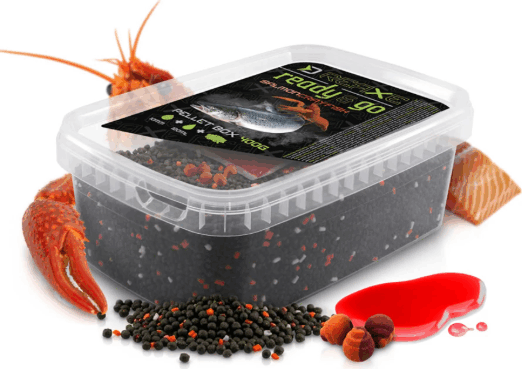 Delphin Pellet box Reaxe READY&GO - Lazac-Rák 400g
