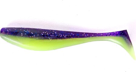 FISHUP Wizzle Shad 3" (8pcs.), #221 - Violet/Lime