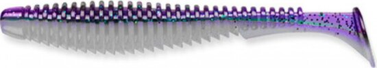 FISHUP U-Shad 4" (8pcs.), #215 - Violet/Pearl