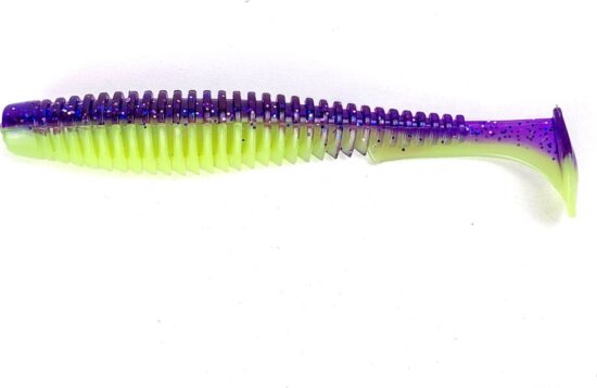 FISHUP U-Shad 3" (9pcs.), #221- Violet/Lime