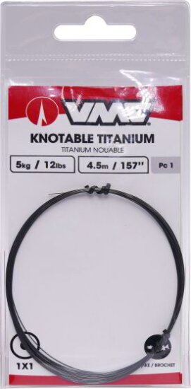 VMC Titanium Coil 1X1 egyszálas titánium előke 0,25mm 4,5m