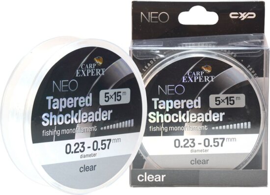 Carp Expert Neo Tapered Shock Leader 0.23-0.57mm 5X15Mclear