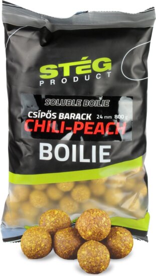 Stég Soluble Boilie 24mm 800g Chili-Peach