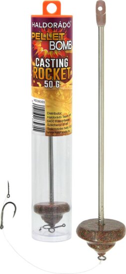 Haldorádó Pellet Bomb Casting Rocket 50 g - komplett fix végszerelék
