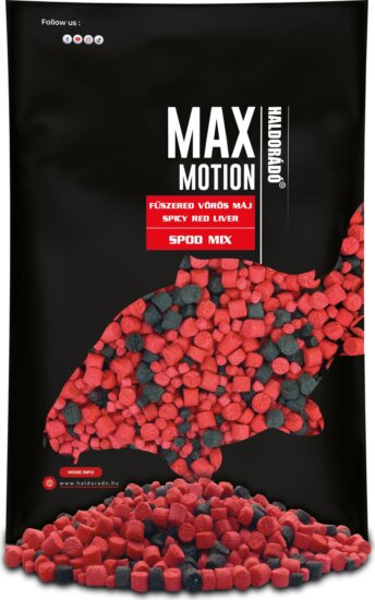 Haldorádó MAX MOTION Spod Mix - Fűszeres Vörös Máj
