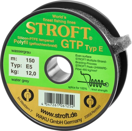 Stroft GTP Typ E water grey fonott főzsinór 150m E5