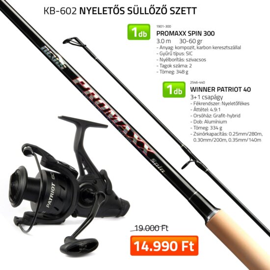 Nevis Nyeletős süllőző szett 1901-300+ 2546-440