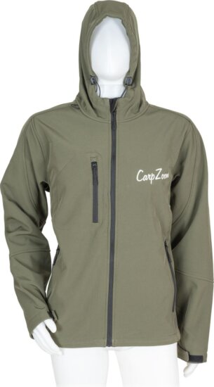 CZ Kapucnis Softshell Kabát, XL, zöld