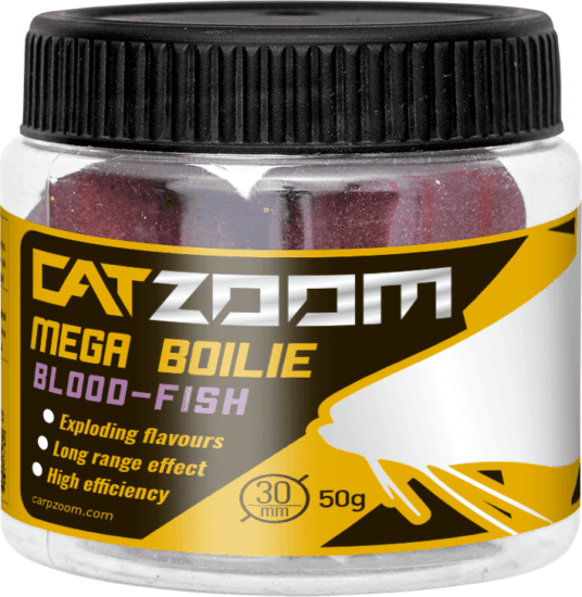 Catzoom Harcsa mega bojli, 30 mm, vér, hal, 50 g