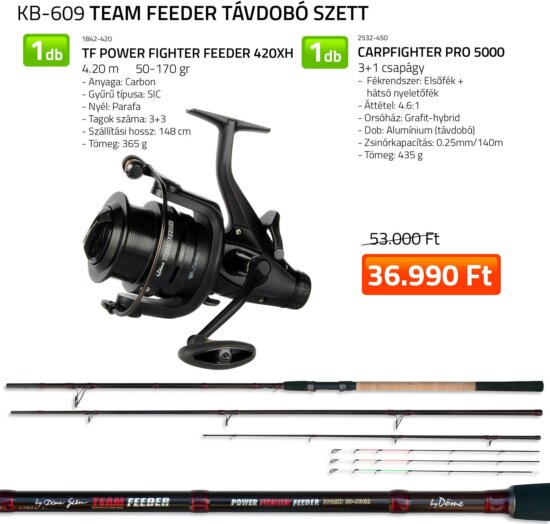 By Döme Team Feeder Távdobó szett