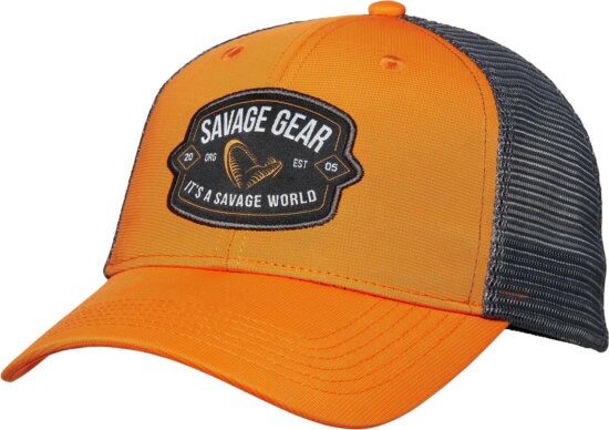 Savage Gear Badge Trucker Cap Orange sapka
