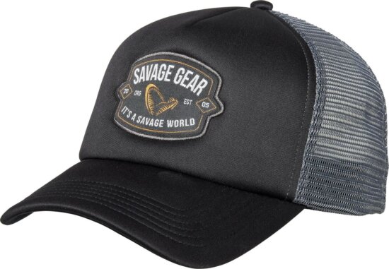 Savage Gear Badge Trucker Cap Black sapka