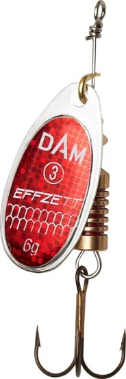 DAM STANDARD SPINNER 3 6G SINKING REFLEX RED körforgó villantó