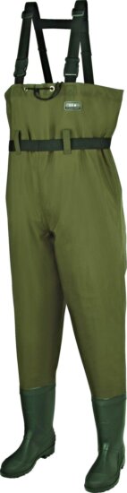 DAM HYDROFORCE NYLON TASLAN CHEST WADER 42/43 GREEN gázló combcsizma