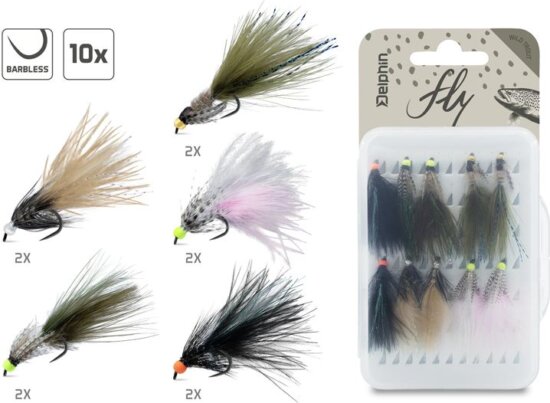 Delphin FLY Műlégy készlet / 10 db (Wild trout)