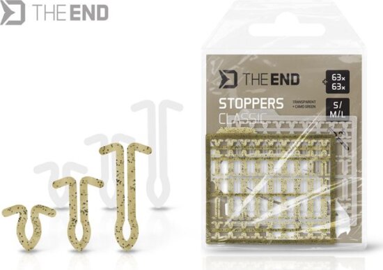 Delphin CLASSIC bojli stopper készlet / 126 db (S,M,L/transparent+camo green)