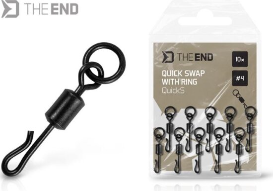 Delphin THE END QuickS gyorskapcsos forgó karikával / 10 db (#4)