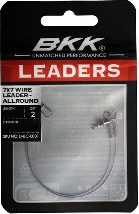 BKK 7x7 Wire leader-Allround (Duolock Snap) 25Cm, 30kg