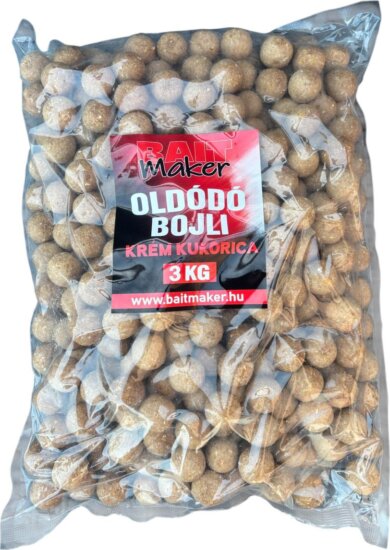 BAIT MAKER Oldódó bojli 24 mm Krém Kukorica 3 kg