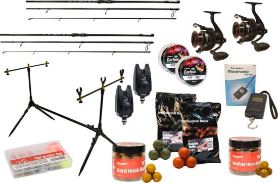 Carp Expert Max2 360 Dupla Bojlis Szett Rodpoddal, Kapásjelzővel És Csalikkal