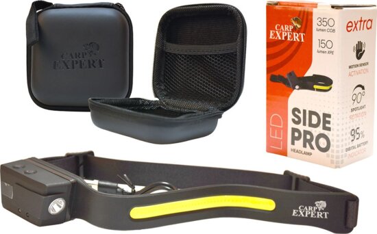 Carp Expert Side Pro Fejlámpa Kemény Tokkal