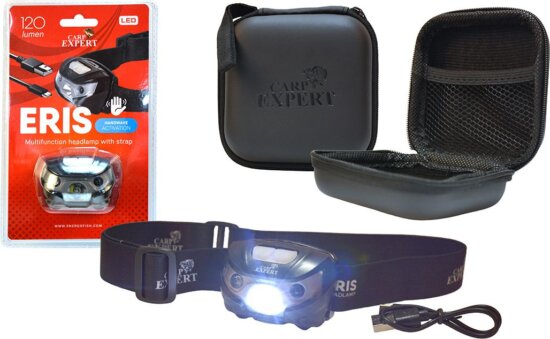 Carp Expert Eris Fejlámpa Kemény Tokkal
